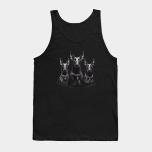 Three black dobermans Tank Top